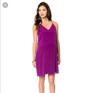 Spaghetti Strap Jewel Toned Maternity Dress